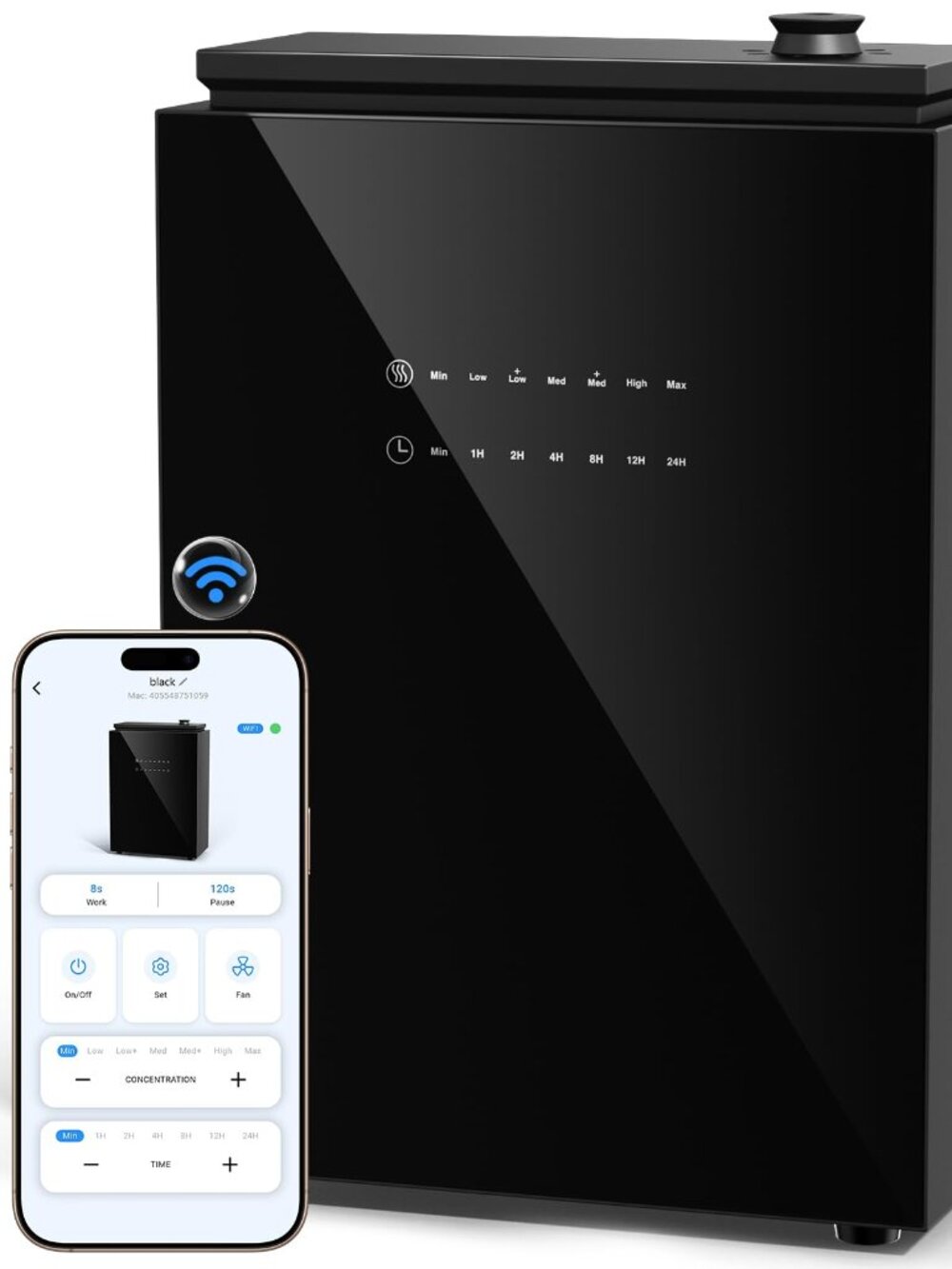 Waterless Essential Oil Diffuser for HVAC System, 5500 Sq.Ft, WiFi & Bluetooth,